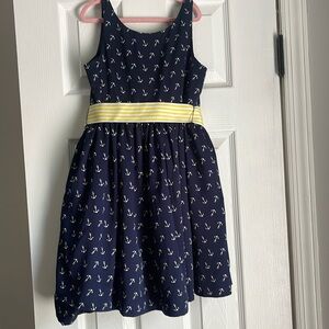 Ralph Lauren Toddler Girls Navy Anchor Dress